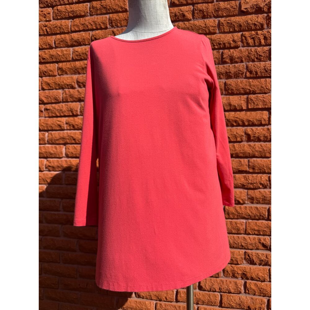 Eileen Fisher Coral tunic top women's petite medium
